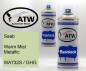 Preview: Saab, Warm Mist Metallic, WA732S / GHG: 400ml Sprühdose + 400ml Klarlack - Set, von ATW Autoteile West.